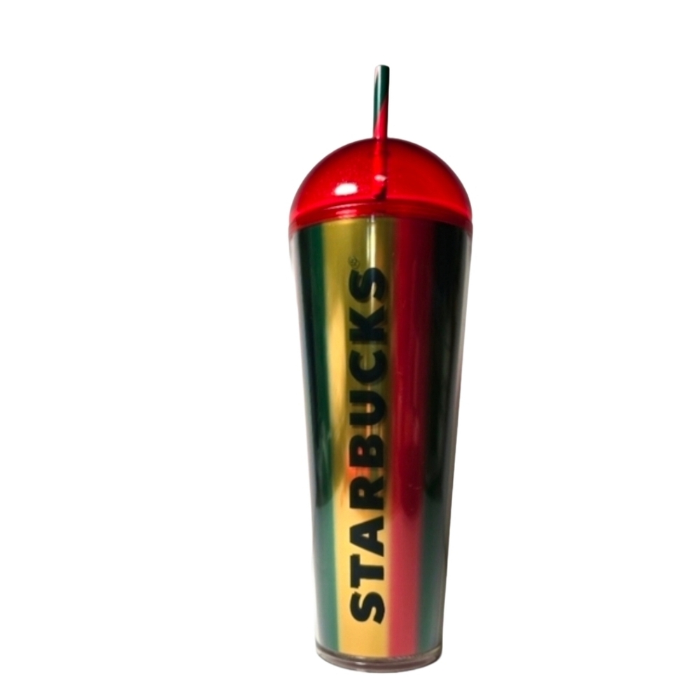 Starbucks Holiday Rainbow Iridescent Tumbler 24oz Dome Lid Straw NWT